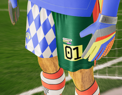 ProVisual — Men’s Full Soccer Goalkeeper Kit 3D mockup