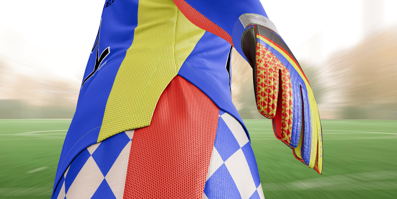 ProVisual — Men’s Full Soccer Goalkeeper Kit 3D mockup and 3D model - customize online